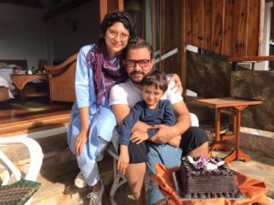 Aamir khan with wife and son