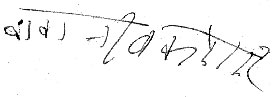 नीम करौली बाबा के हस्ताक्षर