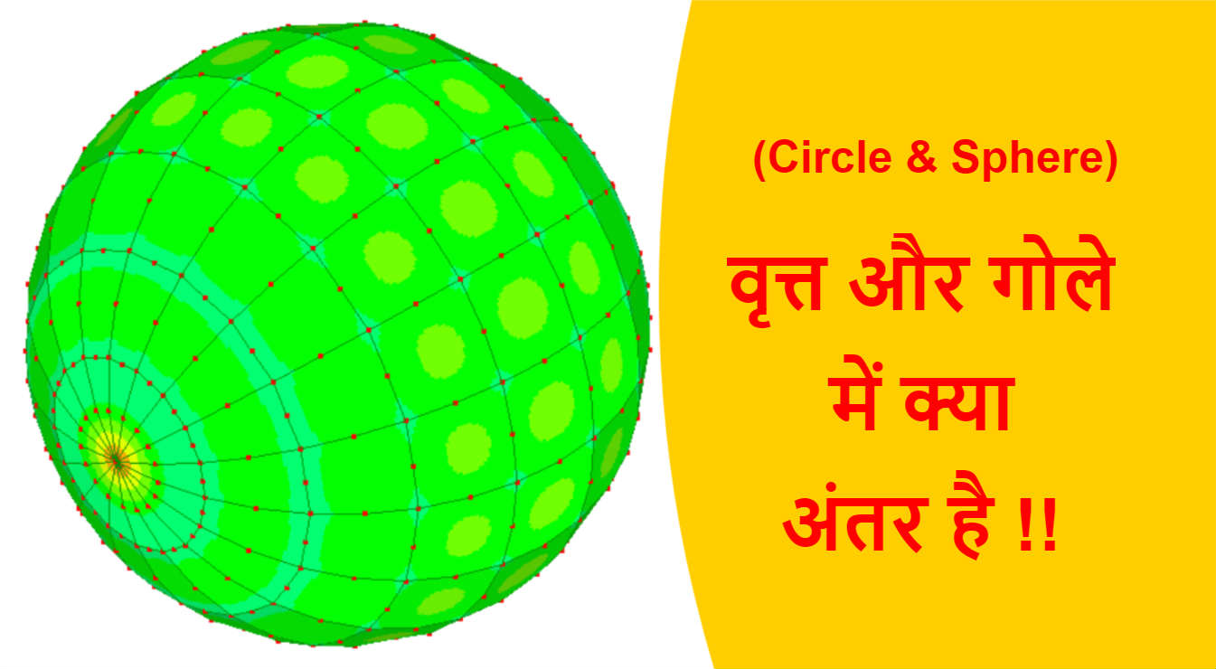 Read more about the article (Circle & Sphere) वृत्त और गोले में क्या अंतर है !!