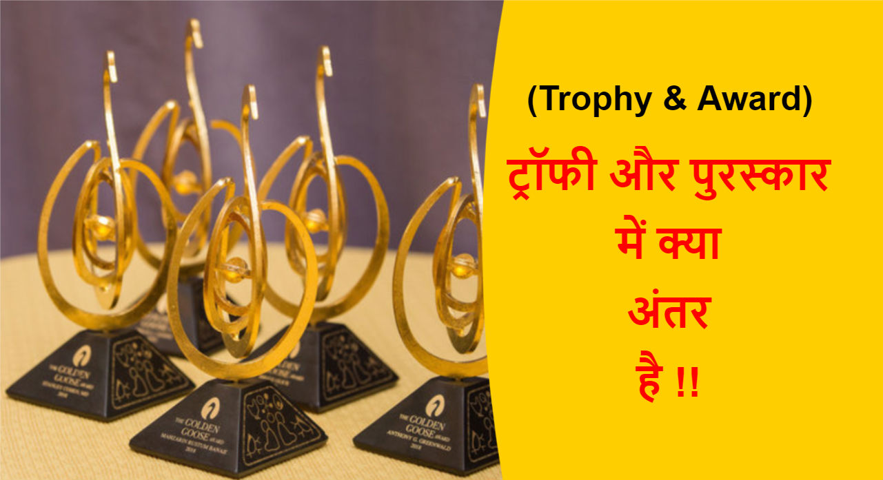 You are currently viewing (Trophy & Award) ट्रॉफी और पुरस्कार में क्या अंतर है !!