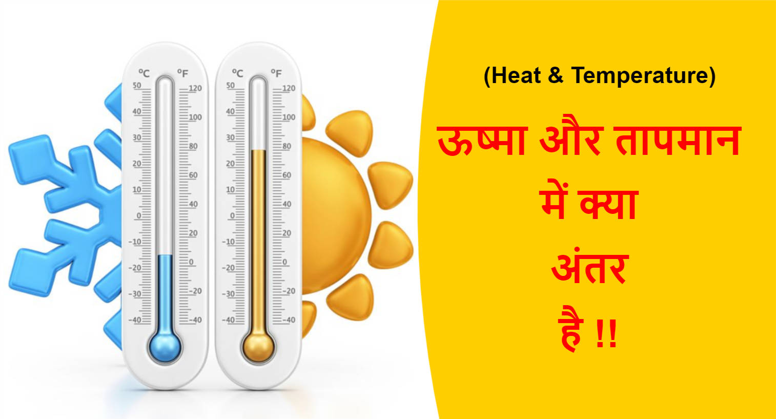 You are currently viewing (Heat & Temperature) ऊष्मा और तापमान में क्या अंतर है !!