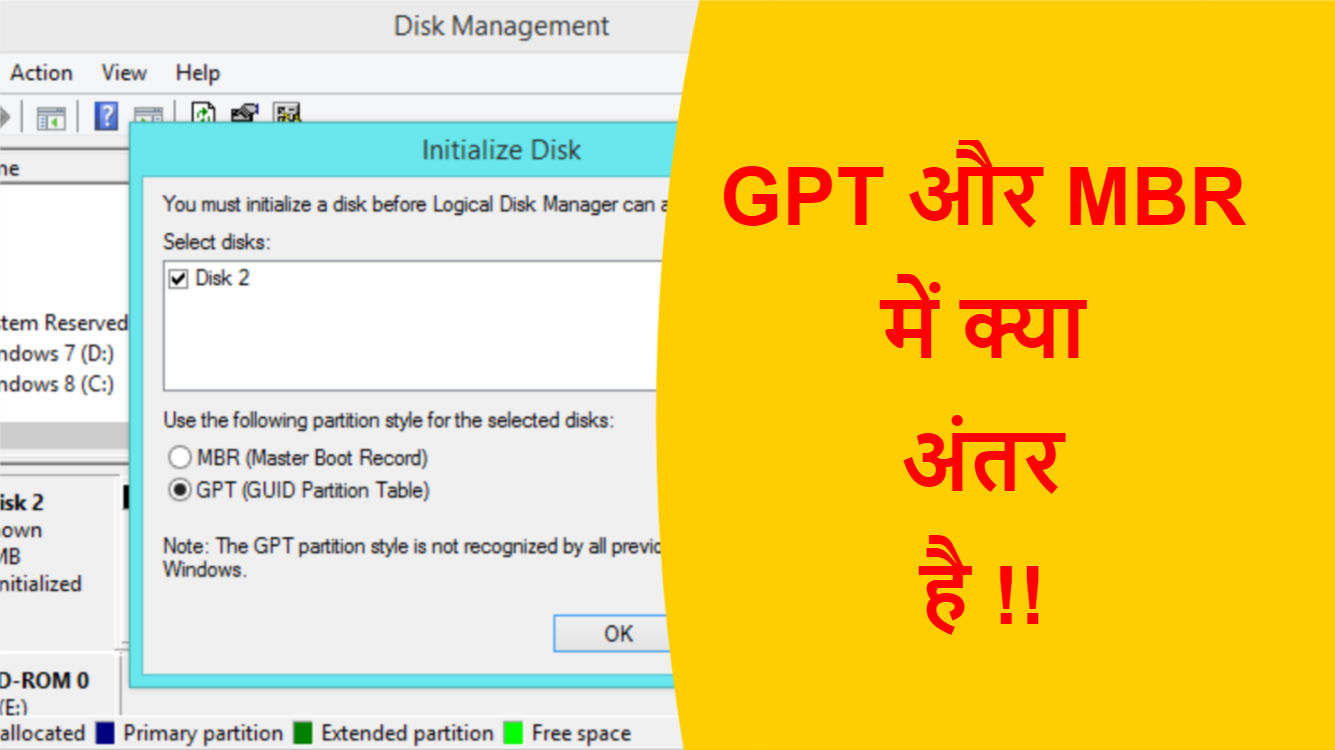 You are currently viewing GPT और MBR में क्या अंतर है !!