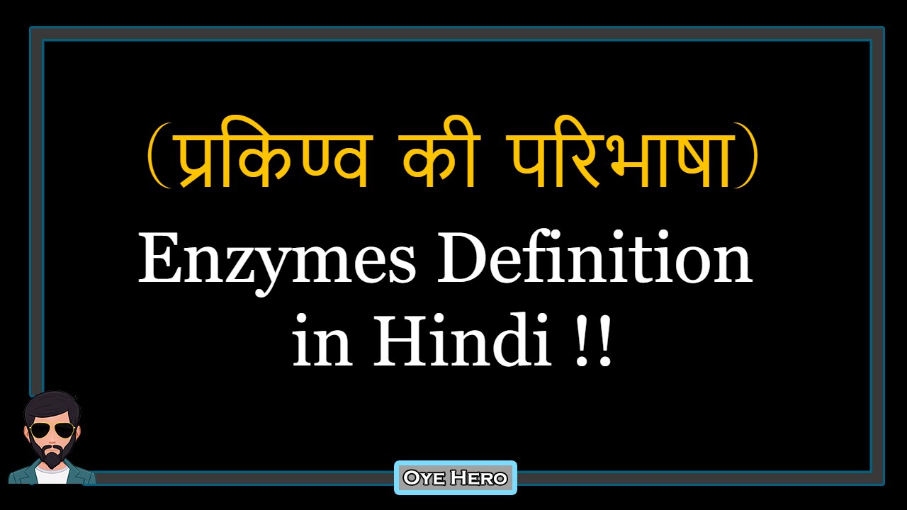 You are currently viewing (प्रकिण्व की परिभाषा) Definition of Enzymes in Hindi !!