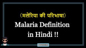 Read more about the article (मलेरिया की परिभाषा) Definition of Malaria in Hindi !!